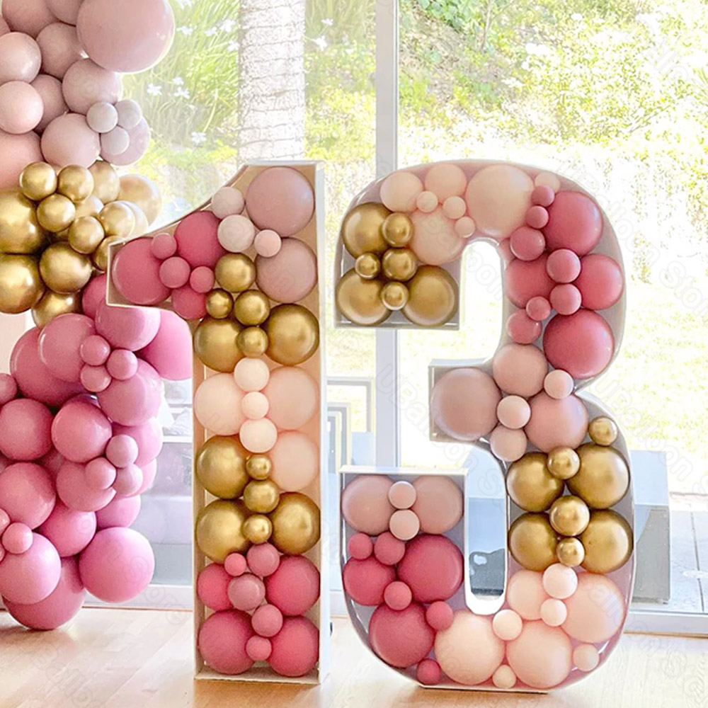 Event Party Box - 73cm Number Balloons Frame 0-9 Large