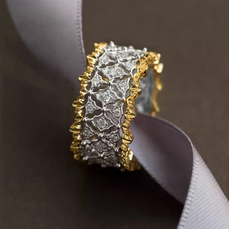Event Suppliers - Huitan Aesthetic Tow Tone Rings for