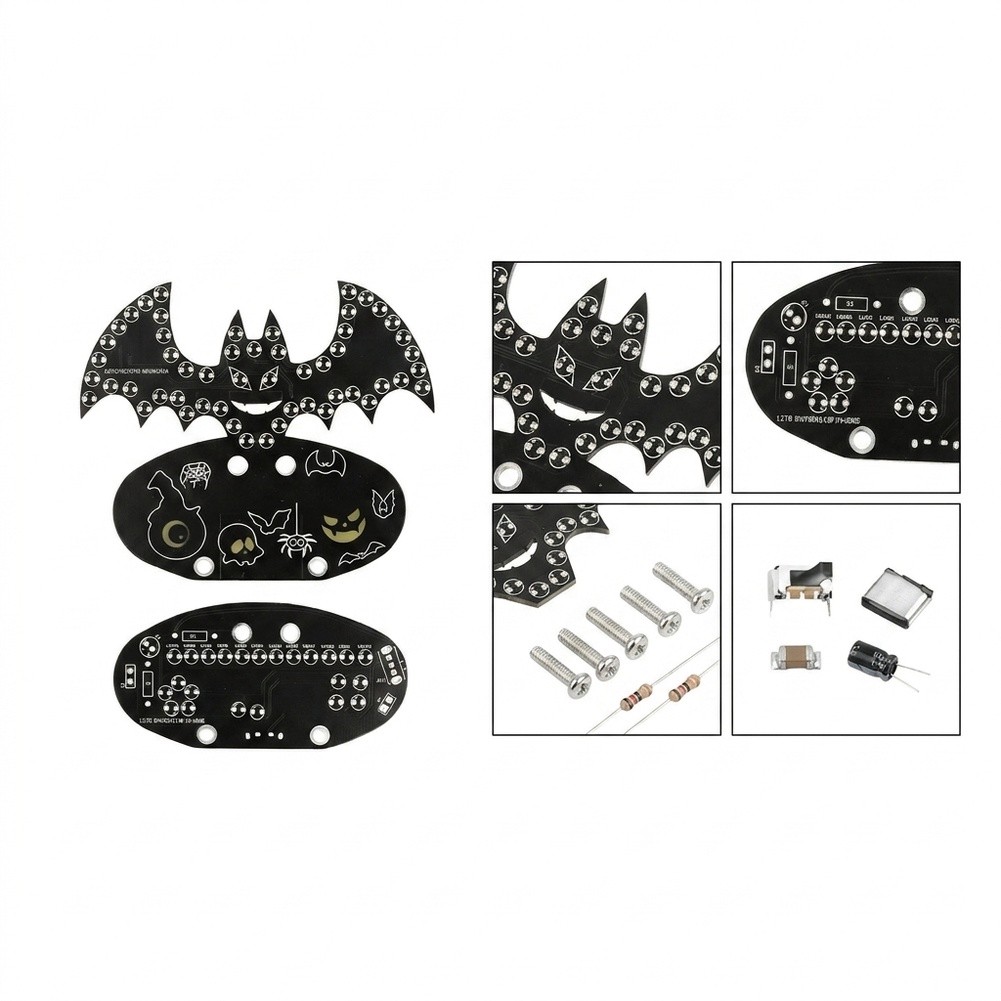 Neon Sign Party - PCB Bat Shaped DIY Soldering Kit