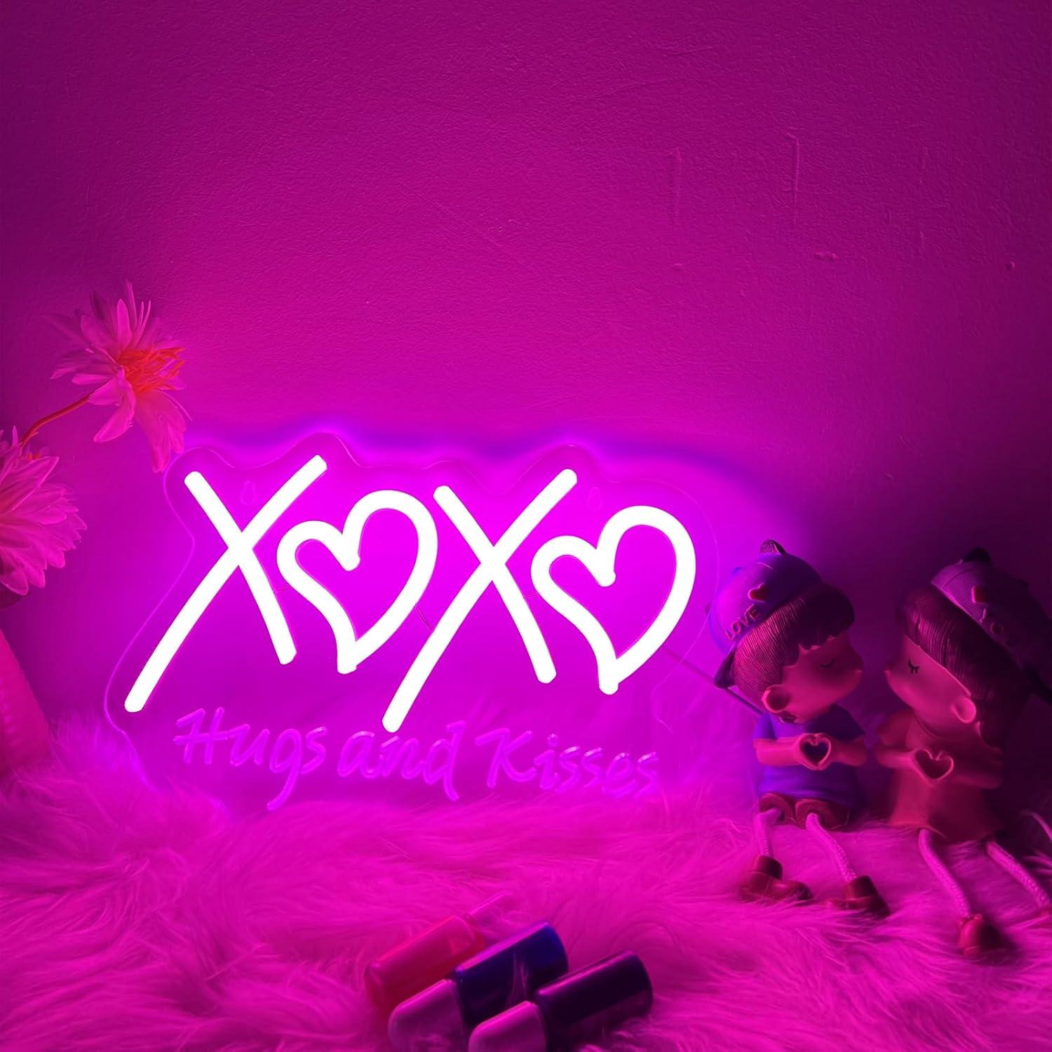 XOXO Neon Sign Hugs and Kisses - Neon Sign Party ulasan dan harga