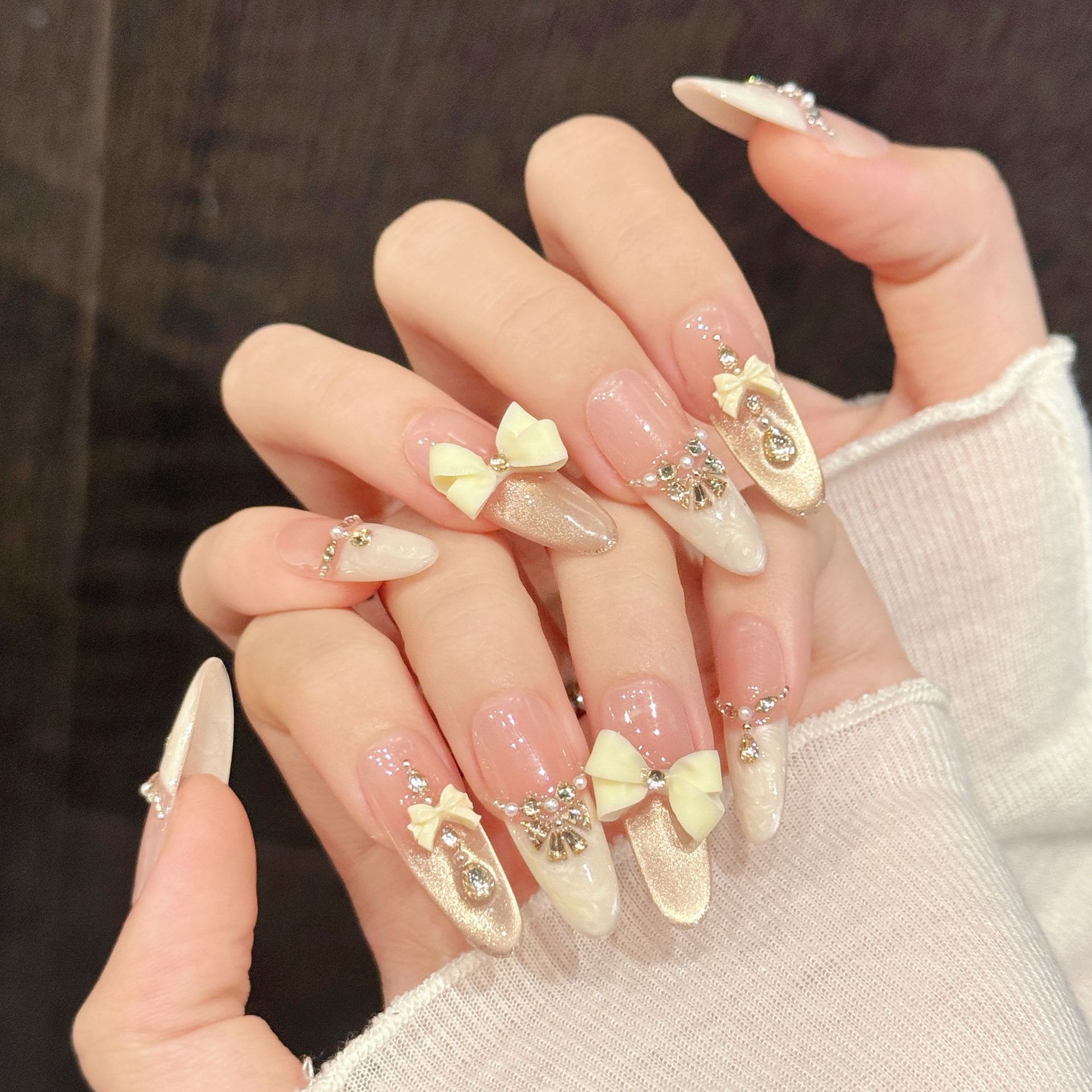 10pcs Handmade Press On Nails  - Neon Sign Party ulasan dan harga