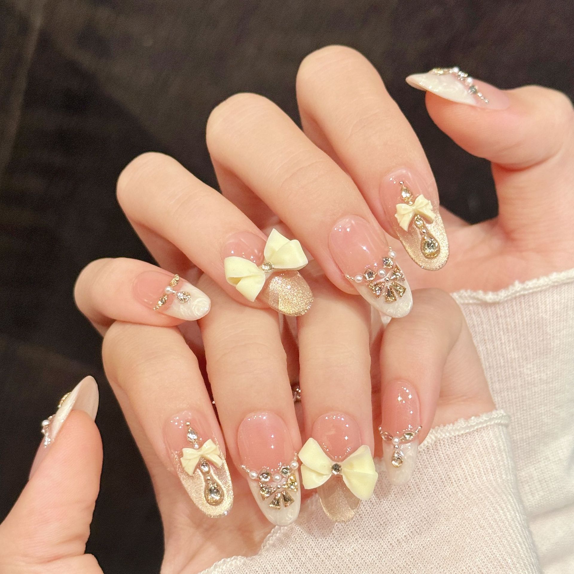 10pcs Handmade Press On Nails  - Neon Sign Party ulasan dan harga