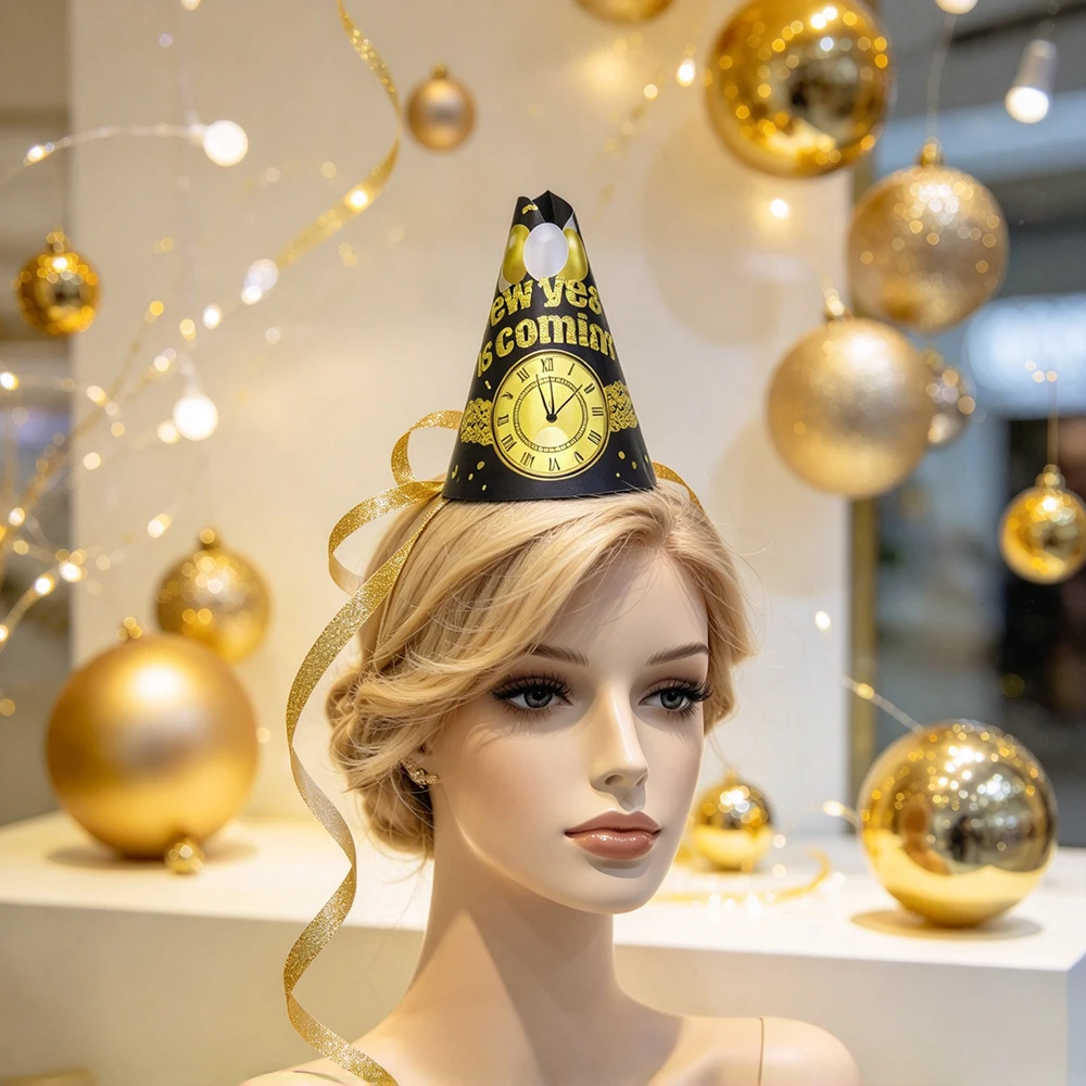 1set New Year Cone Party Paper - Party Hat Cone ulasan dan harga