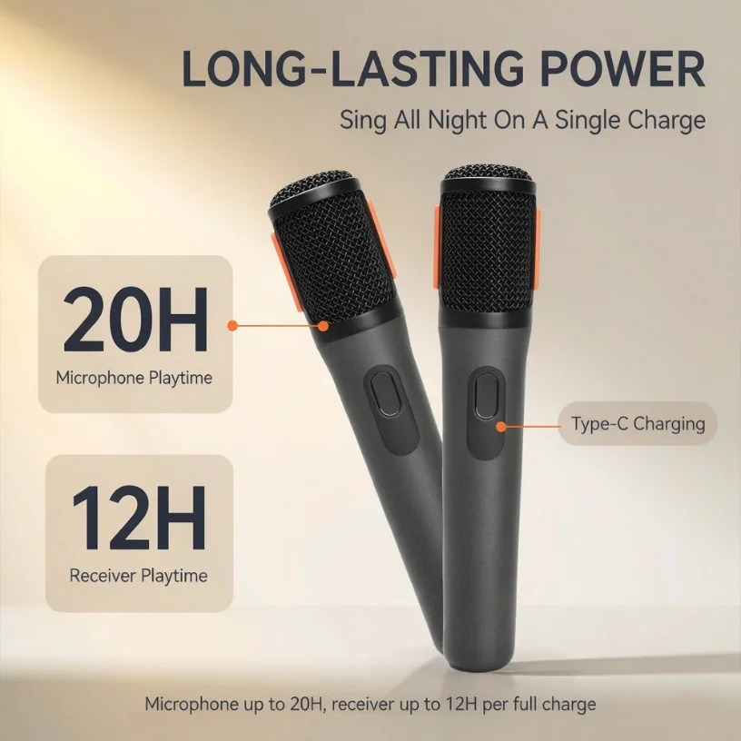 Wireless Microphone Dual Handh - Event Party ulasan dan harga
