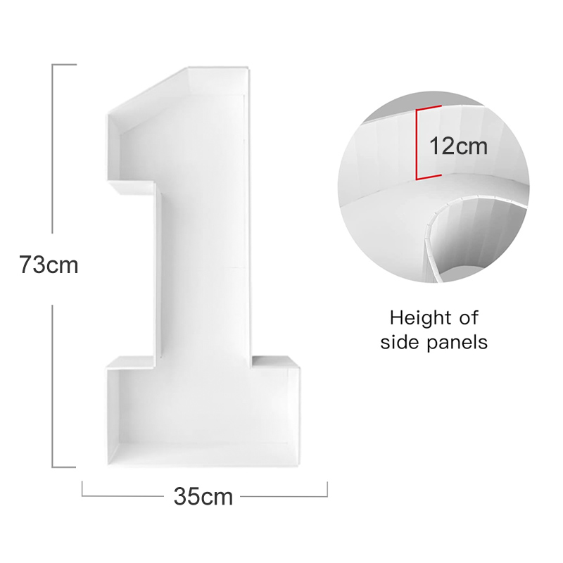 73cm Number Balloons Frame 0-9 - Event Party Box ulasan dan harga