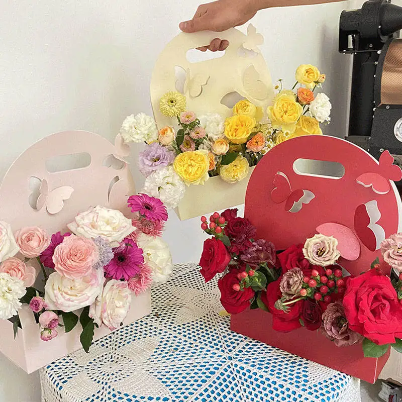 1/5/10Pcs Butterfly Flower Box - Event Party Box ulasan dan harga