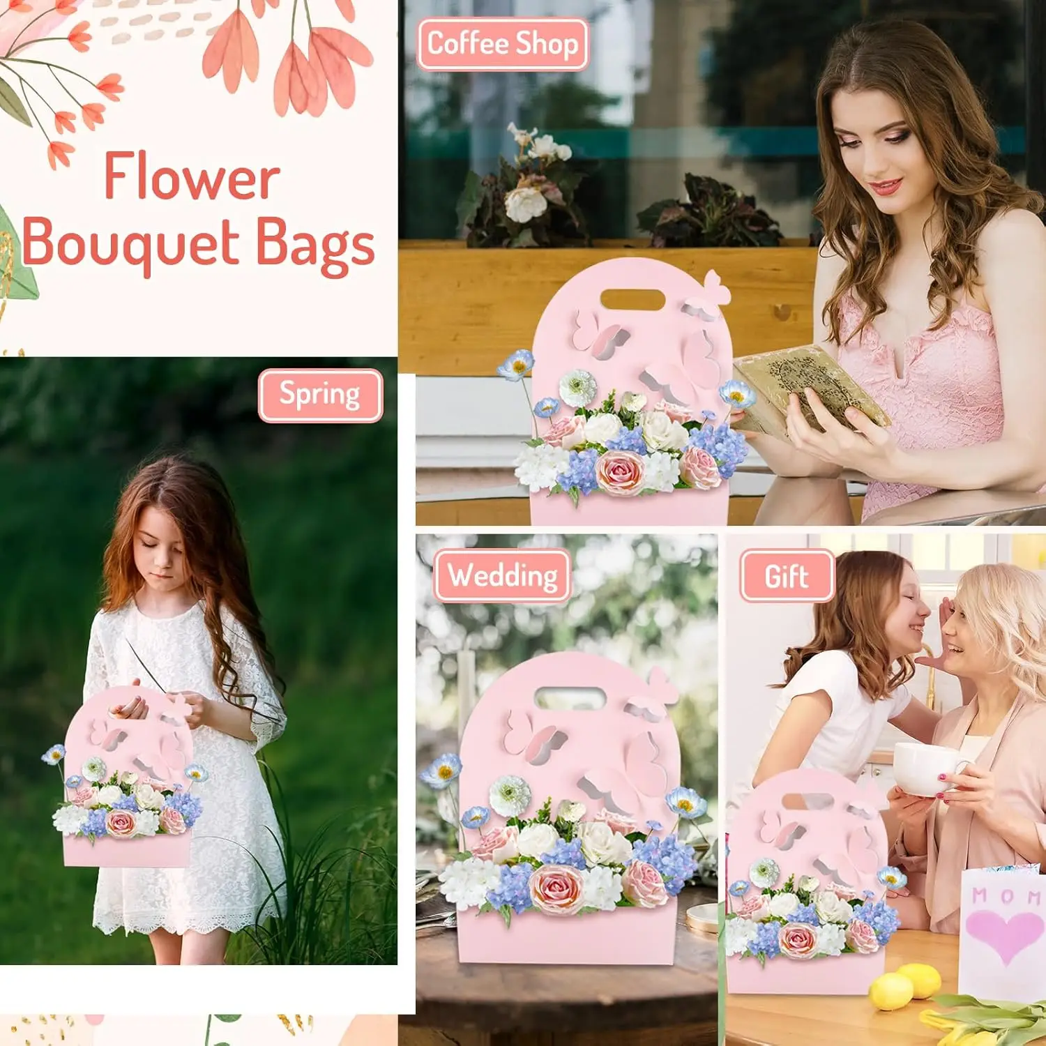 1/5/10Pcs Butterfly Flower Box - Event Party Box ulasan dan harga