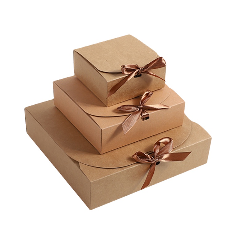10/20/50pcs Square Kraft Paper - Event Party Box ulasan dan harga