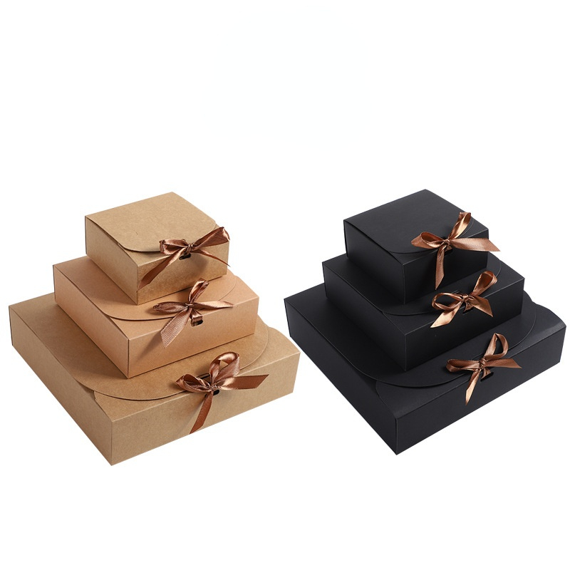 10/20/50pcs Square Kraft Paper - Event Party Box ulasan dan harga