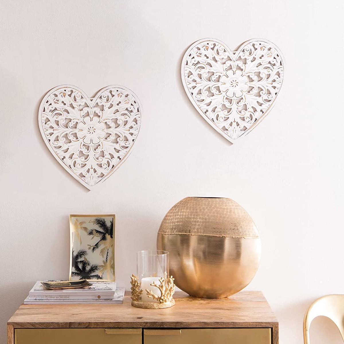Wooden Wall Decor Floral Hollo - Flower Wall Panel ulasan dan harga