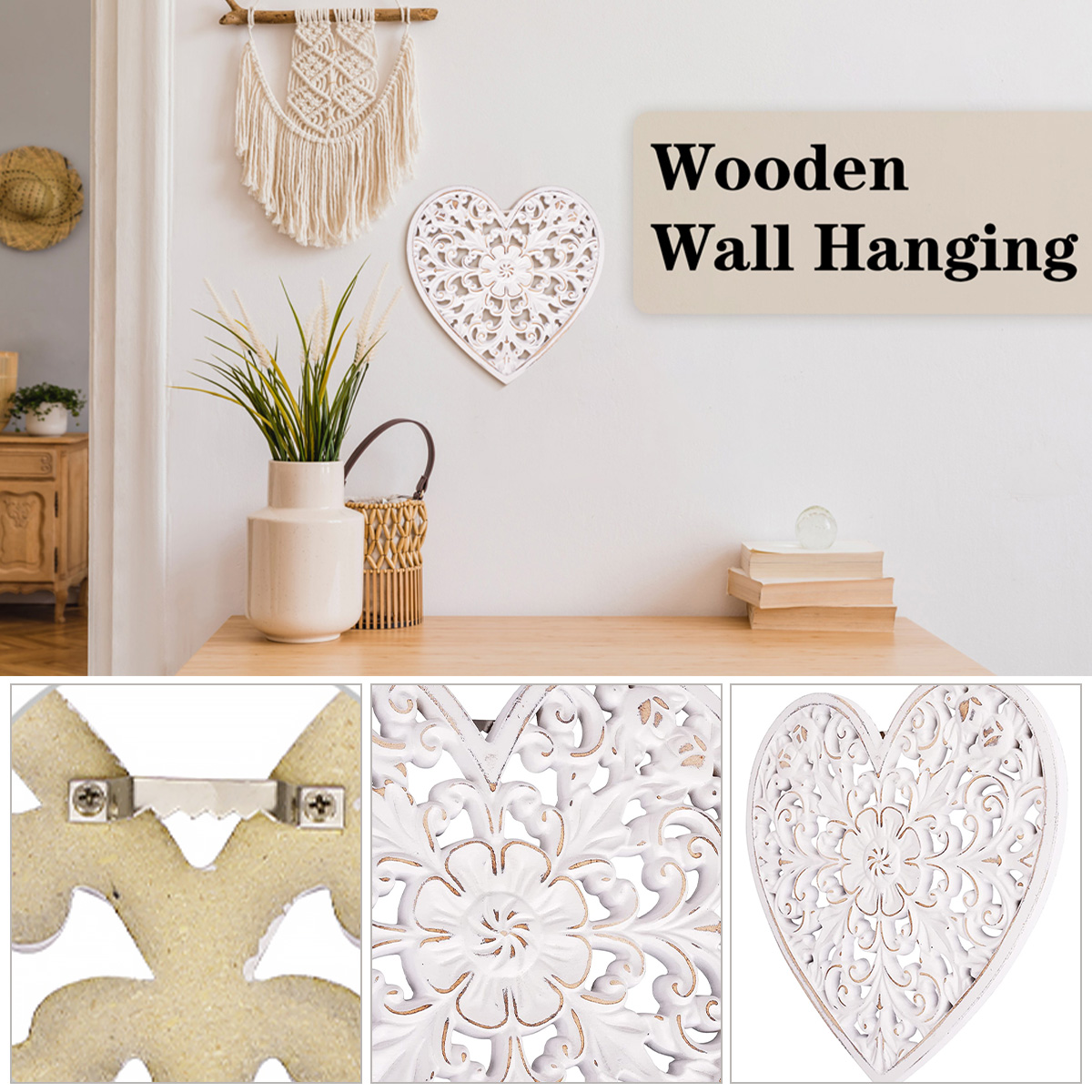 Wooden Wall Decor Floral Hollo - Flower Wall Panel ulasan dan harga