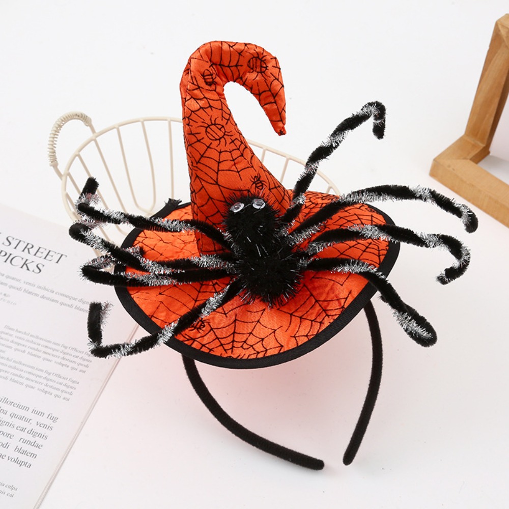 Spider Halloween Witch Hat Hea - Party Hat Cone ulasan dan harga