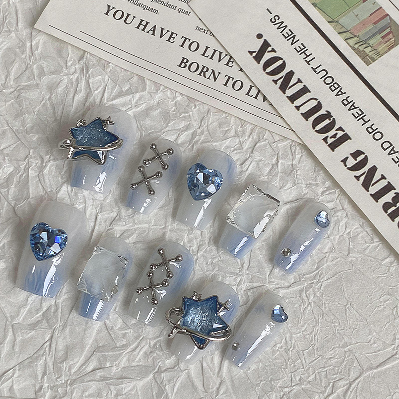 10pcs Dreamy Light Blue Press  - Neon Sign Party ulasan dan harga