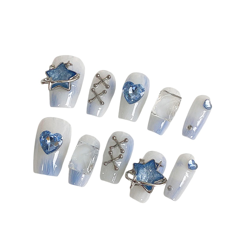 10pcs Dreamy Light Blue Press  - Neon Sign Party ulasan dan harga
