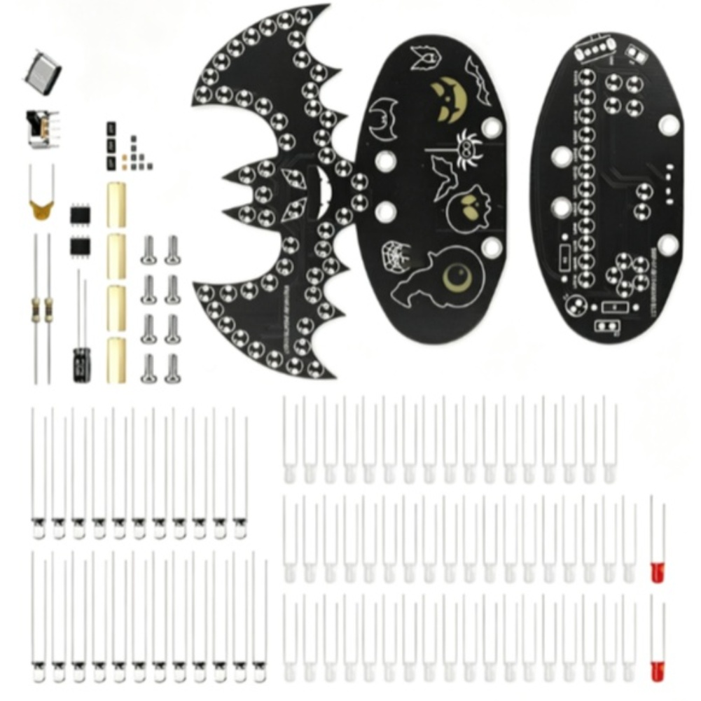 PCB Bat Shaped DIY Soldering K - Neon Sign Party ulasan dan harga