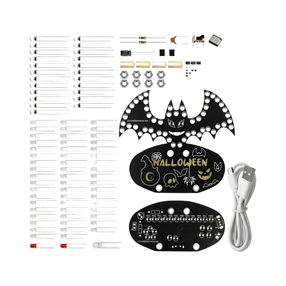PCB Bat Shaped DIY Soldering K - Neon Sign Party ulasan dan harga