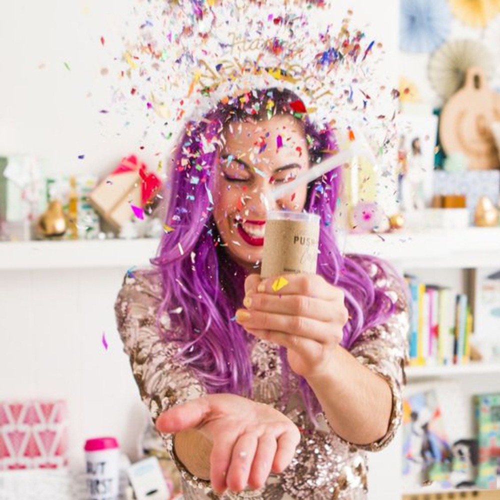 Colorful Pastel Bridal Shower  - Confetti Cannon Tube ulasan dan harga
