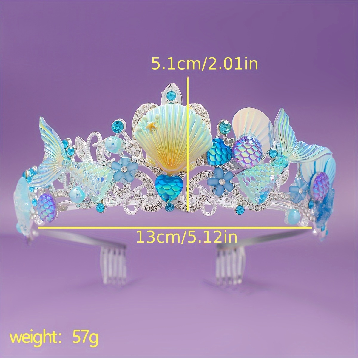 2025 New Mermaid Hair Comb Cro - Event Party ulasan dan harga